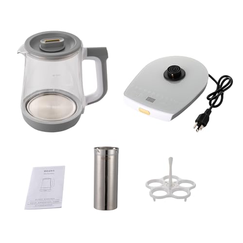Tetera eléctrica de vidrio con control de temperatura 1.8L miniatura 4