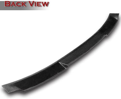 Miniatura 4 de Alerón de techo de ventana trasera de fibra de carbono negro compatible con Audi A4 S4 Sedán 2017-2023, 2018 2019 2020 2021 2022