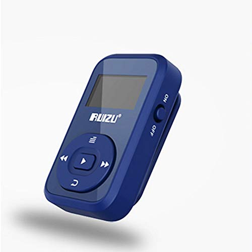 LCD Sport Audio Mini Bluetooth mp3 Player Musik Audio mp3 mp-3 mit Radio digital HiFi HiFi Bildschirm fm flac USB 8 gb Clip,Blau