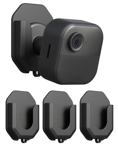 3 Pack Blink Camera No Drill No Screws Wall Mount Bracket for Blink Outdoor 4/Outdoor 2K+/Mini /Mini 2K+ /Indoor Camera, HBV Adhesive Mount