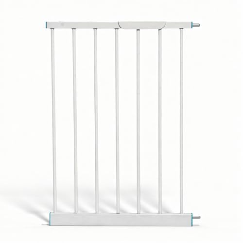Image of Baybee Safety Gate Extension 45cm | Baby Gate Extender for Kids & Pets | Tool-Free Pressure Fit | Dual Side Compatible Extension for Doorways, Stairs & Hallways (White)