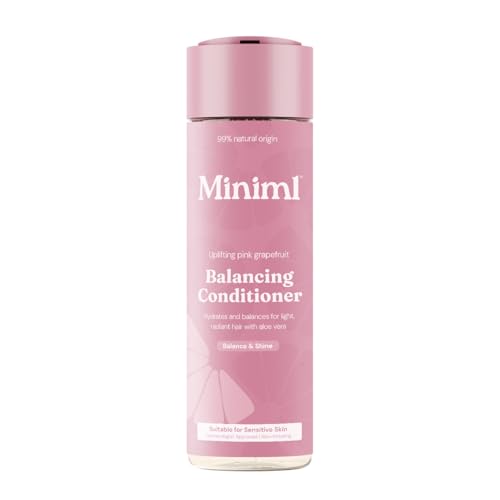 Miniml Balancing Hair Conditioner - Uplifting Pink Grapefruit 400ml, 99.6% Natural, Vegan & Cruelty-Free Conditioner for Healthy, Balanced, Hydrated Hair