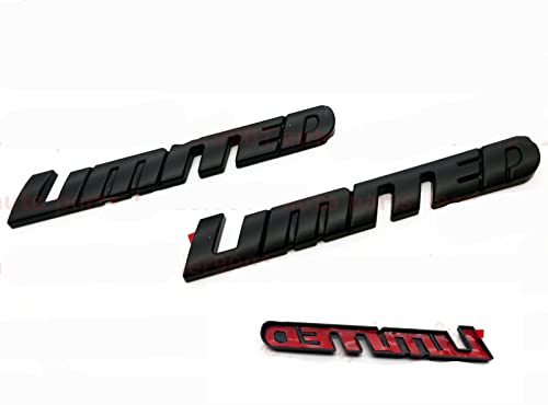 Weekeight ?2pcsLimited?4Runner Tundra Tacoma Limited Black Out Overlay Emblem Genuine 0016-35072