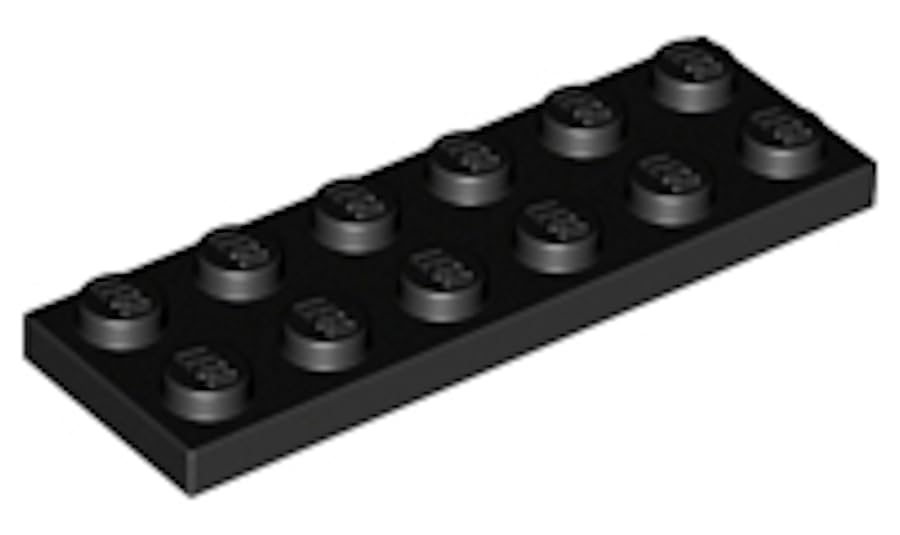 LEGO Plate 2 x 6 Part 3795 (Black, 10, Bricks) — image 1