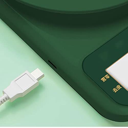 Digital Kitchen Scales Multifunction Scale Measures,Suitable for Kitchen,Color: Green,Size: 13cm*10cm,1 Pcs