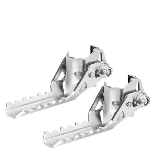 Motorrad Fußrasten Für Triumph Für Tiger Für Explorer Vorne Fußstütze Autobahn Fußrasten Crash Bars Fußrasten Motorrad Bar Pedal Motorrad Fußstütze(Silver)
