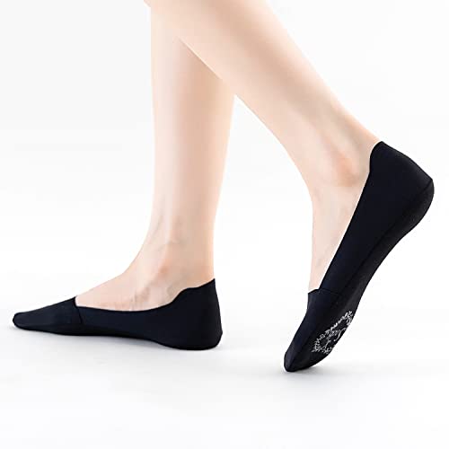 VFM 6/8 Pairs Women's No Show Ultra Low Cut Liner Socks - Ice Feeling, Non-Slip, Invisible, Thin