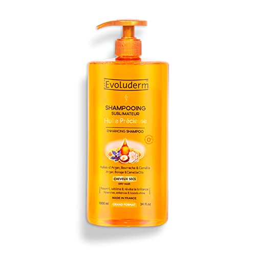 Wertvolles Öl-Shampoo - Trockenes Haar - Evoluderm / 1 Liter-Flasche Cover
