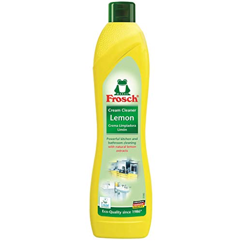 Frosch Natural Lemon Scouring Cream Cleaner, 16.97 fl oz (Pack of 4)