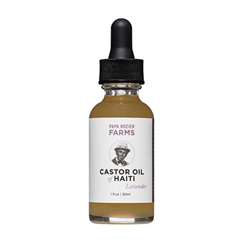 Lavender Castor oil of Haiti 100% Pure - Cold-Pressed Castor Oil - 100% Natural - Hexane Free - 1oz â€“ Unrefined â€“ Oil for Hair Growth, Hair Care, Dry Skin, Grow Eyelashes & Eyebrows
