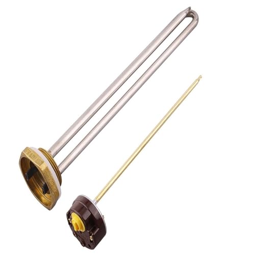 1pcs 48v/96v With Thermostat Tubular DC Heating Element SUS304 250W-1500W DN32 Heater Immersion For Water(Heater thermostat,48V-450W)