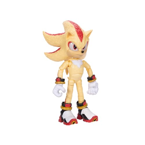 Sonic The Hedgehog Sonic 3 Movie Super Shadow Action Figure by Jakks Pacific, Stands 5” / 13 cm Tall - Image 3