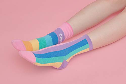Image of Womens Neon Daily Casual Fashion Socks Colorful Fancy Design