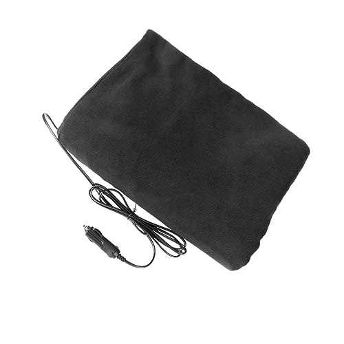 BUGUUYO Blanket 12v Electric Plug Electric Blanket Energy-Saving Warmth for Cold Weather Black