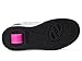 Heelys Girls Kama (Little Big Kid) Wheeled Heel Shoe, Black/White/Pink, 5