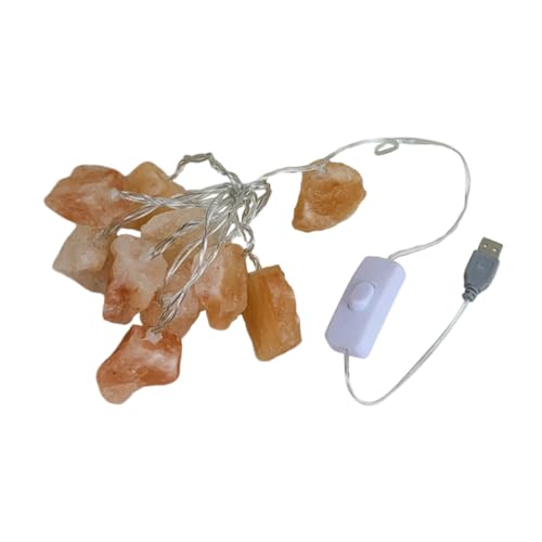 ARTIBETTER Led Himalayan Salt Night Light String Pink Powered for Bedroom Living Room Bar Dec