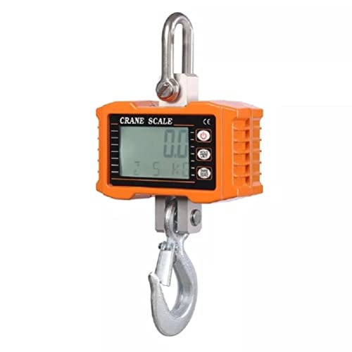 LEIXIUSM Hook Scale Luggage Digital Crane Heavy Duty Industrial Suspension with Remote Control Intelligent LED Display Electronic Scale Heavy Duty Backlight Tare Function