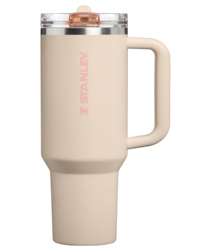 Image of STANLEY Quencher ProTour Flip Straw Tumbler with Leakproof Lid 40 oz | Built-in Straw and Handle | Cup Holder Compatible for Travel | insulated Stainless Steel Cup | BPA-Free | Champagne