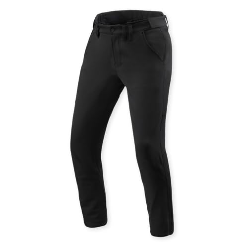 Pantalon de moto chino REV'IT! Mason coupe ajustée stretch noir pour homme