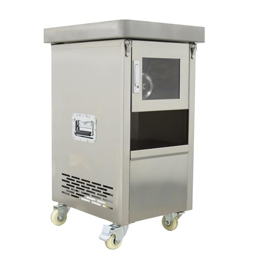 INTSUPERMAI Commercial Meat Grinder 8MM Stainless Steel Electric Meat Mincer Meat Grinding Machine Commercial Beef Pork Mutton Meat Grinder Mincer with Tray 300KG/H 110V