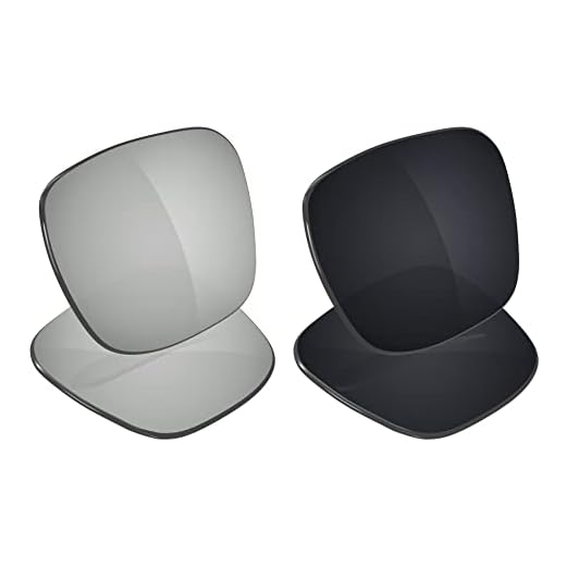 Galvanic Lentes de substituição para óculos de sol Arnette Shoredich AN4255 56 mm - Cromado + Preto polarizado - Pacote Combo