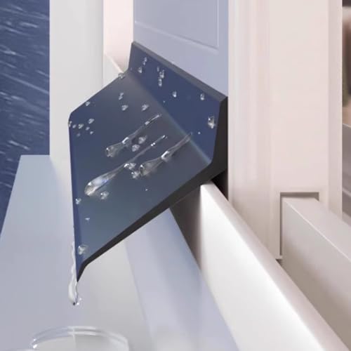 Barra de protección impermeable autoadhesiva y aislante de goma para puertas 2