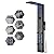 BWE LED Shower Panel,Black Rainfall Shower Panel Tower System,Stainless Steel Shower Tower with Massage Body Jets Tub Spout Wall Mounted Shower Fixtures with Temperature Display