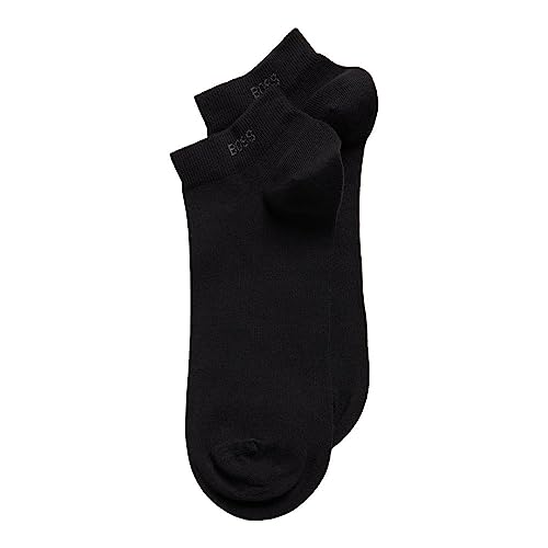 BOSS Men's 2-Pack Solid Cotton Ankle Socks