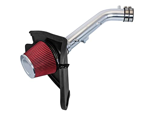 Image of Air Intake Kit for 99-04 Tacoma /99-02 4Runner 3.4L V6 (Red) | Chrome Intake Pipe | Washable Reusable Filter | Hardware Included