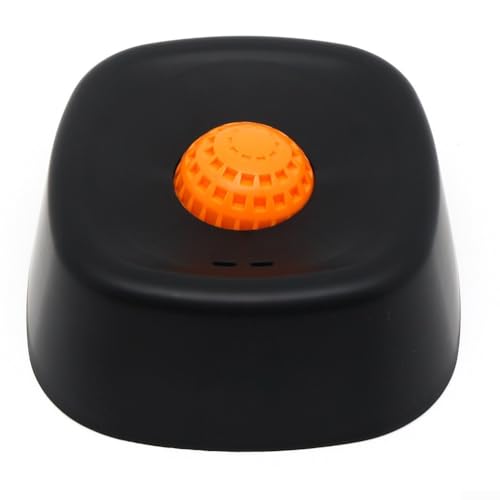 Langsamer Futter-Lecknapf für Hunde, mit rollendem Ball, interaktiver Angstreduzierung und Langeweile-Buster, rutschfeste Unterseite, Blau (schwarz)
