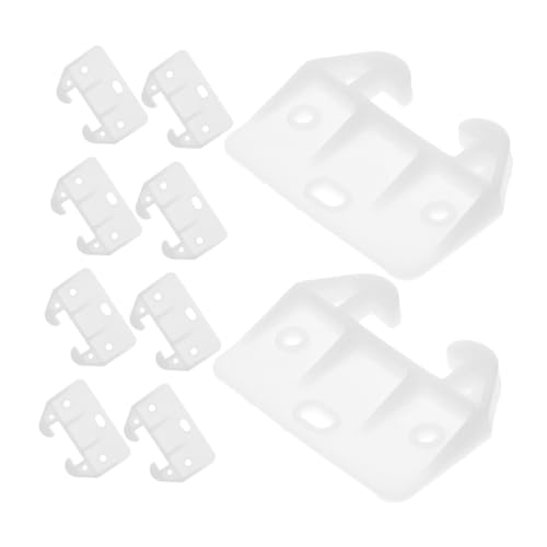 HOLIDYOYO 10Pcs Crab Shaped Plastic Drawer Track Guides Reliable Drawer Stoppers for Cabinets and Furniture Easy Plug Installation Secure Drawer Bumpers Home and Kitchen