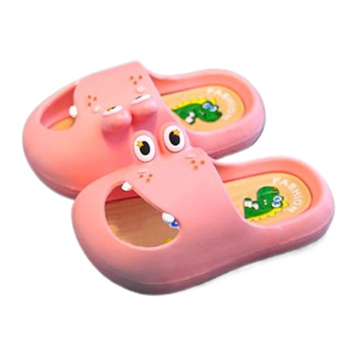 Kids Cute Cartoon Sliders Funny Dinosaur Shower Slippers Boys Girl Cloud Beach Pool Shoes Non-Slip Thick Sole