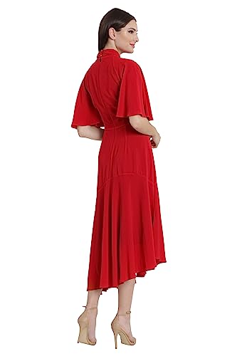 Image of Maggy London Women's Maggy London Women's Dresses Sophisticated Twist Neck Detail Dress Workwear Office Career Occasion Event Guest of