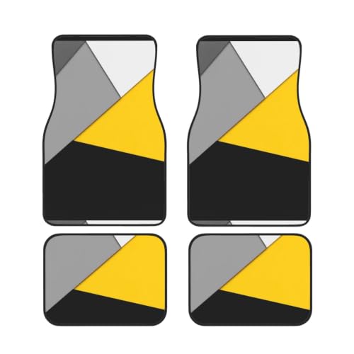 Alfombrillas de coche para viajes y ciudad juego de neopreno con diseño geométrico actual