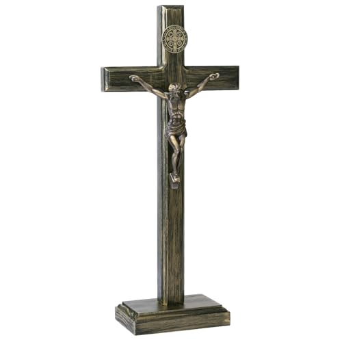 Crucifix Wall Cross Catholic Crucifix Standing Wooden Burning Crucifix With Base For Wooden Crucifix Wall Cross Home Decor