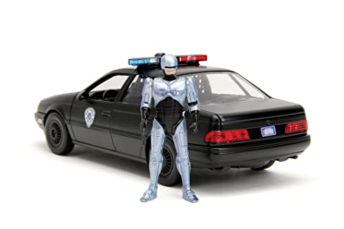 Jada ROBOCOP 1986 FORD TAURS 1:24 Die-Cast Car play or gift and for a collection for both Kids and Adults - Image 3