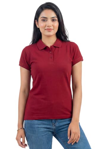 Image of Wear Your Opinion Womens Polo Collar Neck T-Shirt Top (Design: Solid)