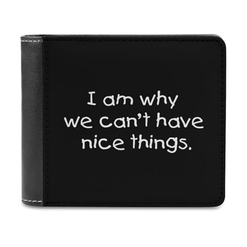 Can'T Have Nice Things Fashion Bifold Wallets for Men Women Slim & Thin Credit Card Holder Wallet Purse