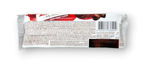 Roshen Lovita Cookies with Cherry Jelly Filling - Savor the Richness of Cherry Jelly in Every Bite - 4.76 oz (135 grams, Pack of 3)