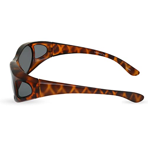 Image of LensCovers Polarized Wraparound Sunglasses | Wear Over Sunglasses | Fitover for Glasses