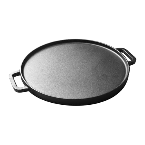 Sartén antiadherente de hierro fundido antiadherente de doble cara, utensilios de cocina saludables de doble cara para estufa de gas, camping, barbacoa, parrilla al aire libre