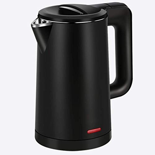 Tragbarer Mini-Wasserkocher, 0,8 l Edelstahl-Doppelschicht-Brühschutzkessel, schnell kochender 1000-W-Warmwasserbereiter, zum Brauen von heißem