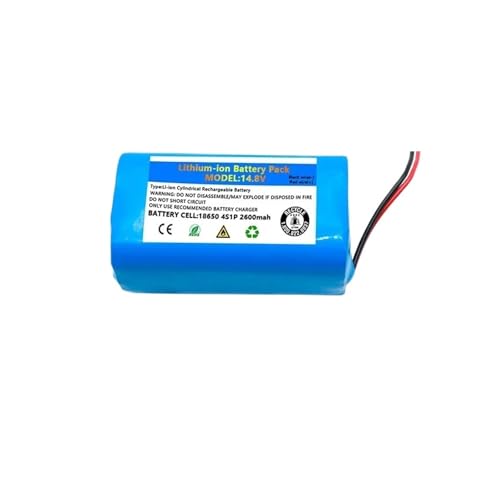 Batteria for robot di spazzamento da 14,8 V 18650B4-4S1P-AAF-4, compatibile con DIBEA, compatibile con Ecovacs, compatibile con ILife, compatibile con Liectroux(C2600mAH)