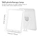 Tageslichtlampe 10000 Lux Tageslichtleuchte, Lichttherapielampe, LED Lichttherapie Sonnenlicht Daylight Lampe mit LED Technologie, Tageslichtlampe mit 5 Helligkeitsstufen, UV-frei Sonnenlicht Lampe