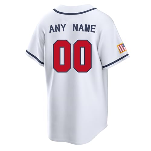 Camiseta de béisbol personalizada con nombre y número a la espalda miniatura 2