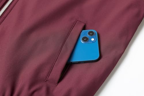 XiaoYouYu Men's Bomber Jacket Fashion Stylish Lightweight Windbreaker Spring Fall Casual Jackets for Men