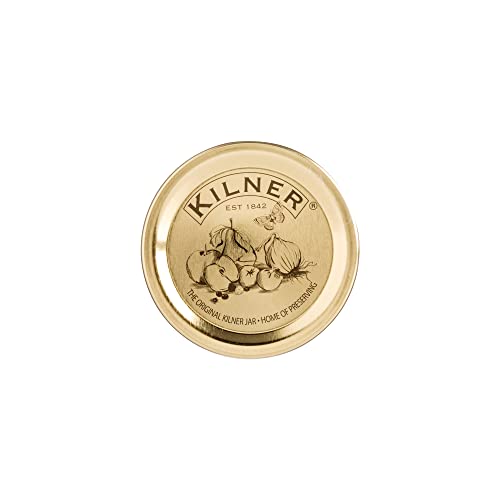 Kilner Premium Preserve Jar Seal Lids – 12-Piece Set, Airtight Replacement Lids for Glass Jars, Durable and Reliable
