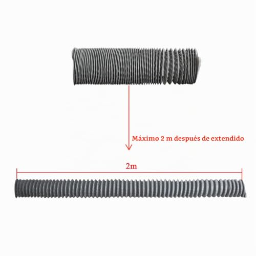 Miniatura 3 de Extractor Campana Extractora De Humos De Soldadura Industrial Para Soldadura Brazo Extractor Laboratorio Sistema De Humo Absorbedor De Extracción De Aire Purificador 115-300mm Con 2m Tubo De Pvc