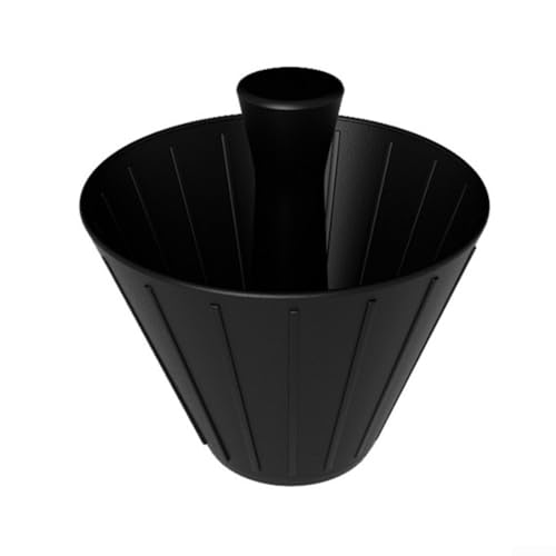 Honseadek Filtre à papier trapézoïdal biodégradable origami et filtre rond pour café et thé, pour cafetières à versements multiples (185 feuilles filtrantes noires)