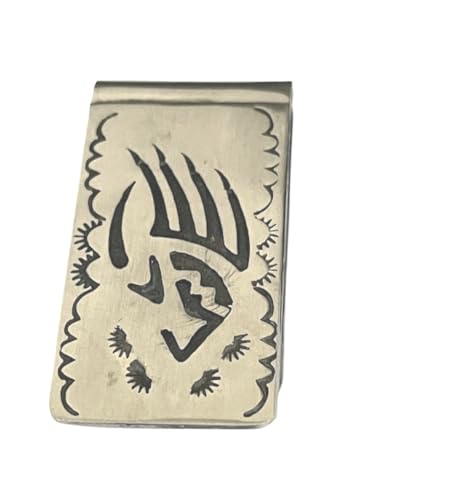 Indian Native American Money Clip Tooled Carved Spirit Bear